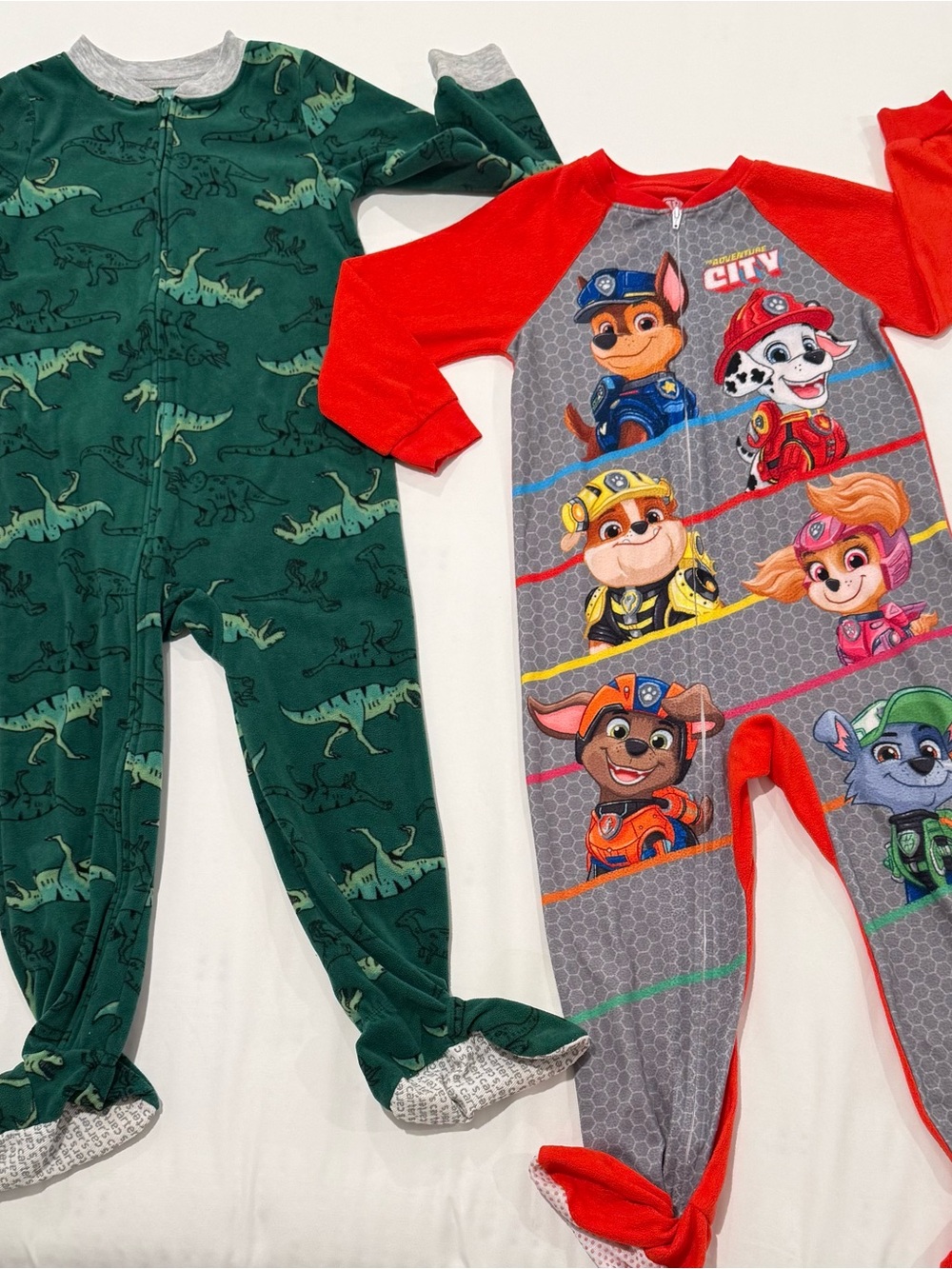Paw Patrol & Dinosaur One-Piece Pajamas